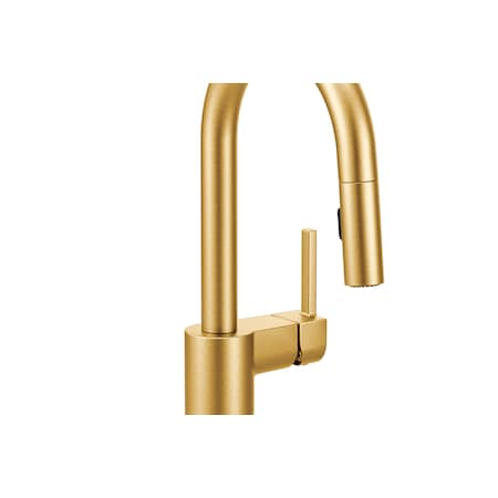 One-Handle Pulldown Bar Faucet Brushed Gold